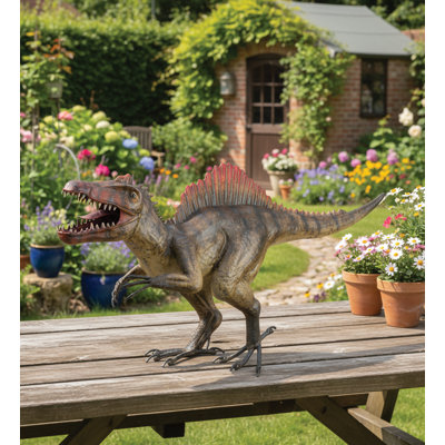 Zaer Ltd International Dinosaurs Metal Garden Statue | Wayfair